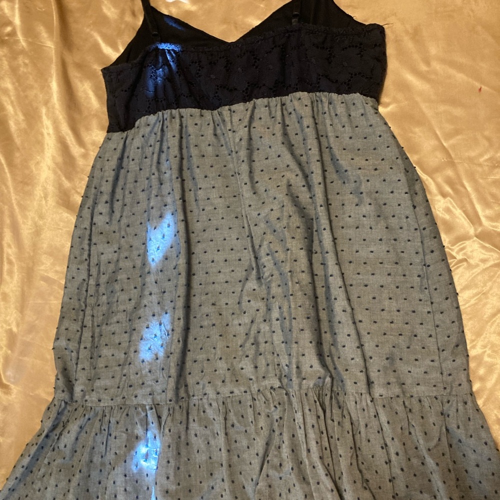 Maurices Navy Lace Detail Top
